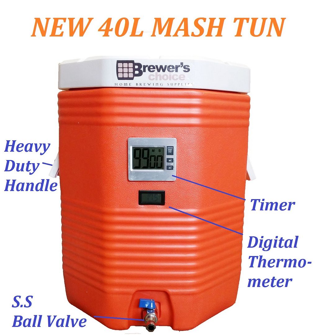 50L Stainless Steel HomeBrew All Grain Mash Brewing Kettle BrewinBag Kettle eBay